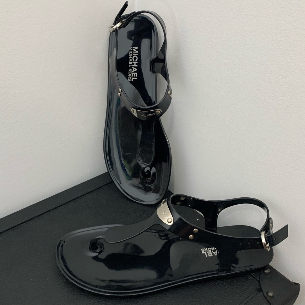 Michael Kors Black Jelly Sandals